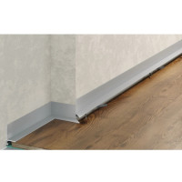 Микроплинтус L mini серебро